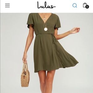 Lulus Harbor Point Wrap Dress